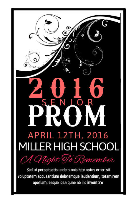 SCHOOL PROM Template | PosterMyWall