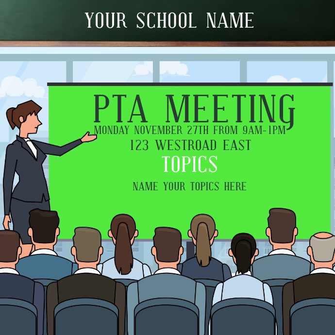 SCHOOL PTA MEETING TEMPLATE PosterMyWall