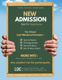 school registration open Flyer (US Letter) template