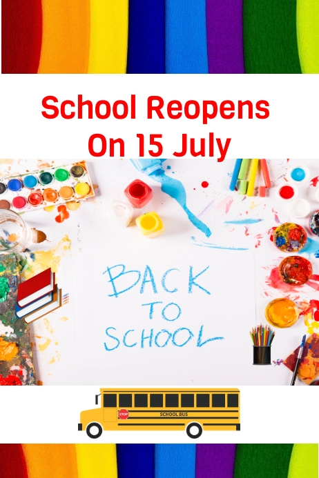 School Reopens Back to School Template | PosterMyWall