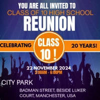 SCHOOL REUNION Instagram Post template