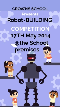 School Robot competition Status WhatsApp template