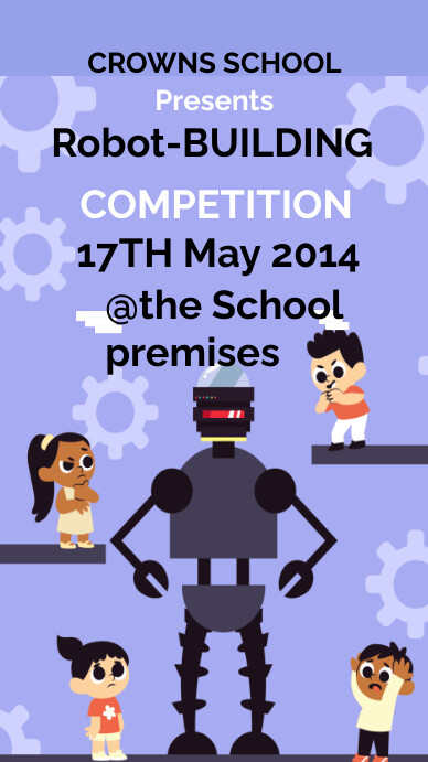 Robotics Team Design School Robot competition Template | PosterMyWall