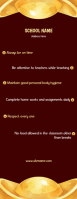 School Rules Halfbladsy Brief template