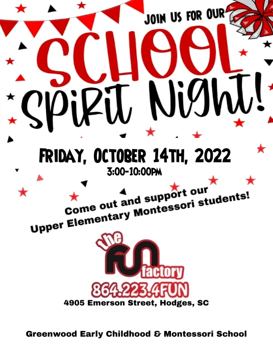 School Spirit Night Template PosterMyWall