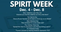 School Spirit Week Flyer Facebook Shared Image template