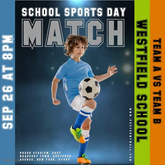 Spots Post School Sports Day Post Template | PosterMyWall