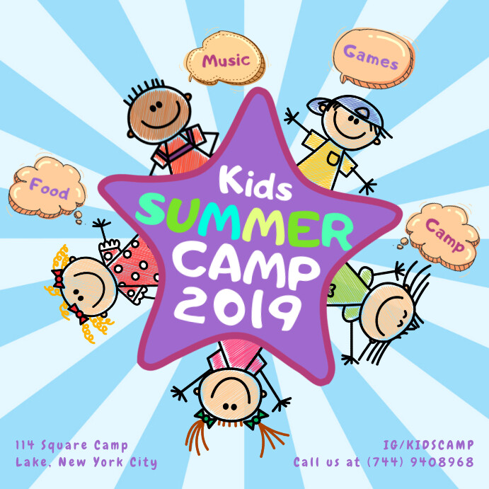 School Summer Camp Instagram Ad Template | PosterMyWall