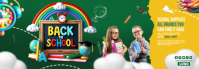 School supplies banner Spanduk Tumblr template
