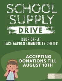 school supply drive Flyer (US Letter) template