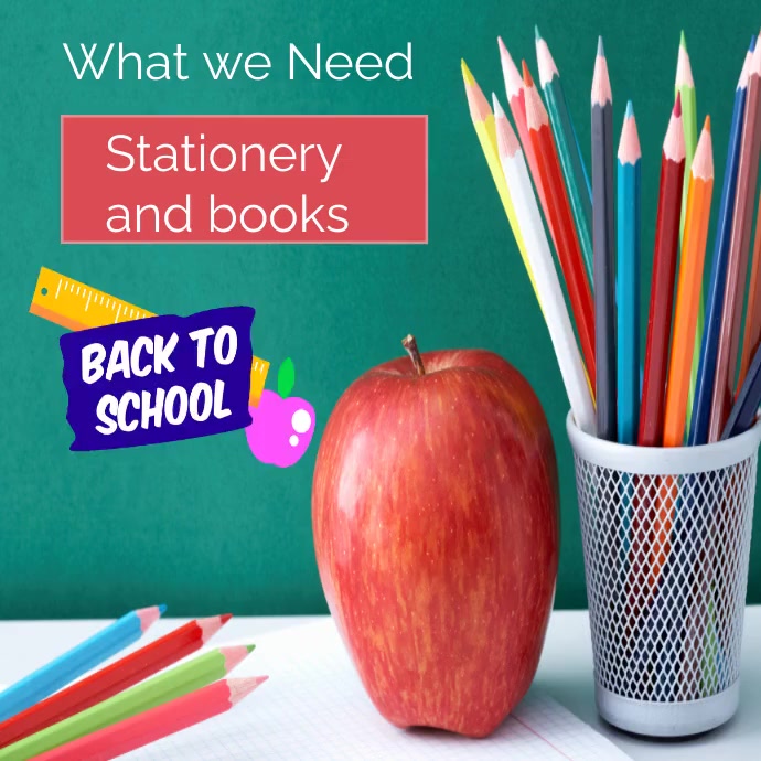 school supply drive Template PosterMyWall