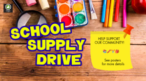 school supply drive digital display template