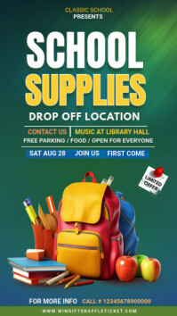 School Supply Drive Instagram Story Indaba yaku-Instagram template