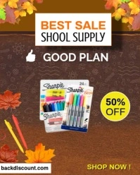 October Sale Instagram Portrait template