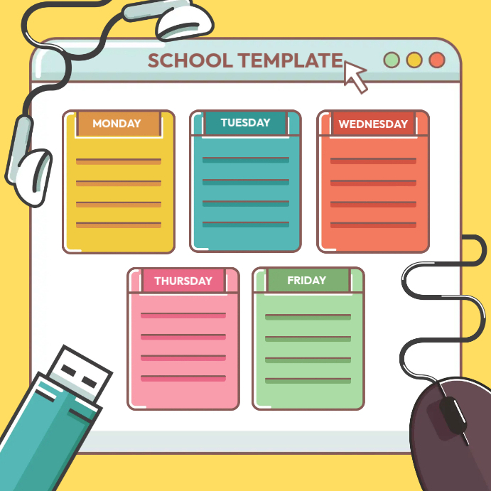 School Template PosterMyWall