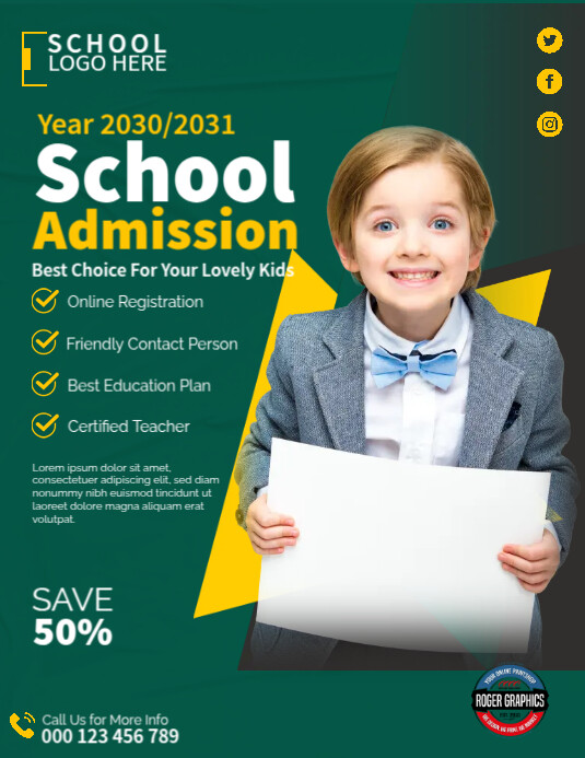 Copy of School Template PosterMyWall