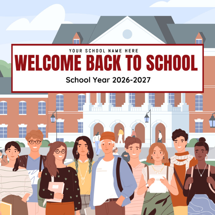 School template | PosterMyWall