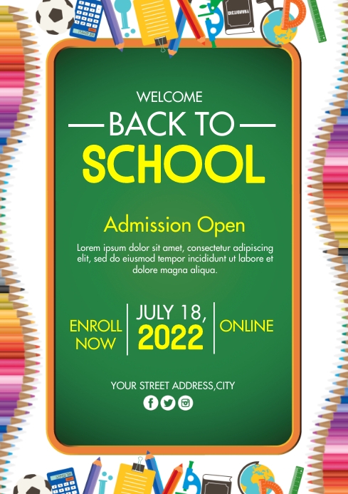 SCHOOL TEMPLATE KC PosterMyWall