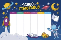 SCHOOL TIMETABLE Label template