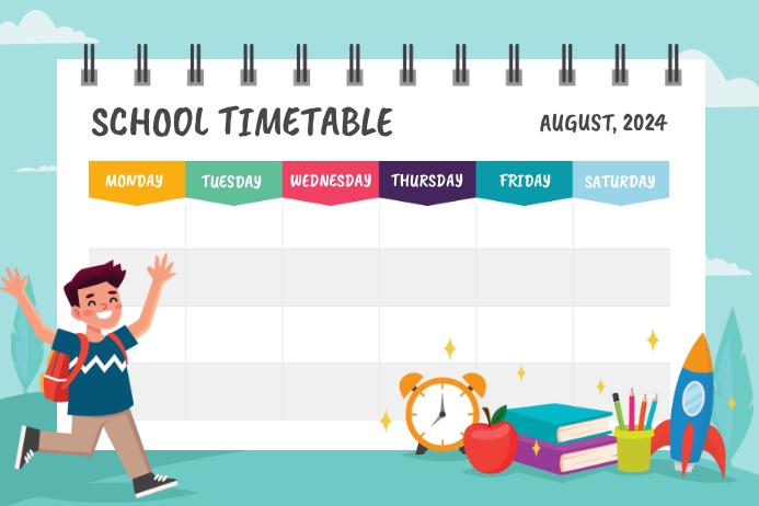 School Timetable Template | PosterMyWall