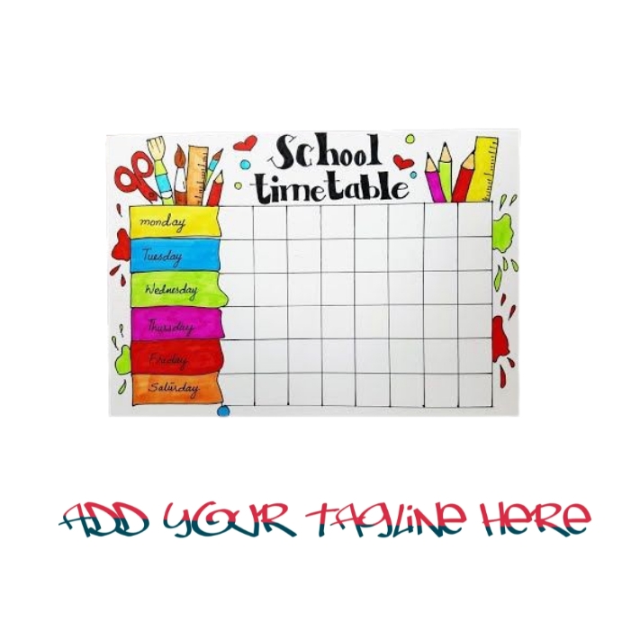 School timetable Template | PosterMyWall