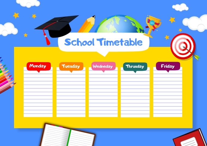 School Timetable Template | PosterMyWall