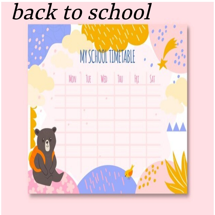 School timetable logo design template | PosterMyWall