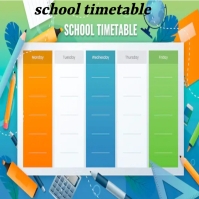 School timetable logo design template | PosterMyWall