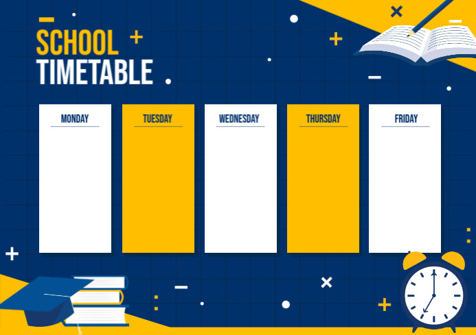 School Timetable Template | PosterMyWall