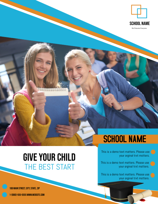 School Tuition Template | PosterMyWall