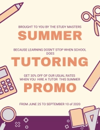 School Tutor Flyer Template