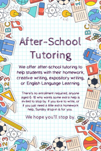 270 Tutor Customizable Design Templates Postermywall