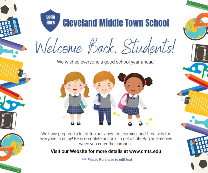 school uni (1) Medium Rectangle template