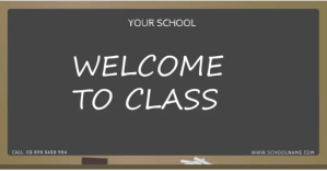 school welcome back template Anuncio de Facebook