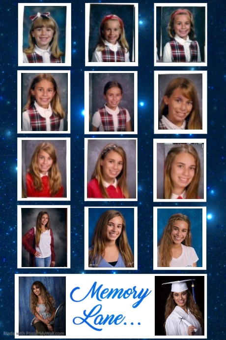 School Years Collage Poster Template Postermywall