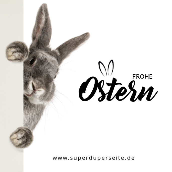 Schwarz Weiß Braum Frohe Oster Instagram Beitrage template