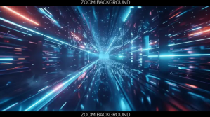 sci-fi background, zoom background, hyperspac Presentación (16:9) template