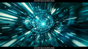 sci-fi background, zoom background, warp spee Presentación (16:9) template