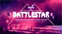 Sci-fi Themed Planet Twitch Banner Ekran reklamowy (16:9) template