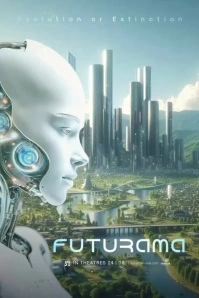 Sci Fi Video Movie Poster Póster template