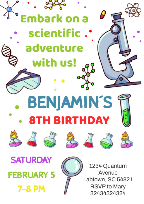 Invitation Ideas For Science