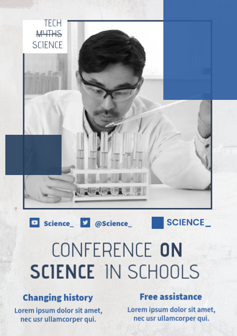 Science Conference Ads Template | PosterMyWall