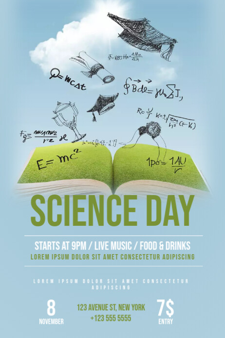 Science Day Flyer Template | PosterMyWall
