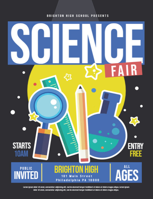 Science Fair Template PosterMyWall Science Fair Template PosterMyWall