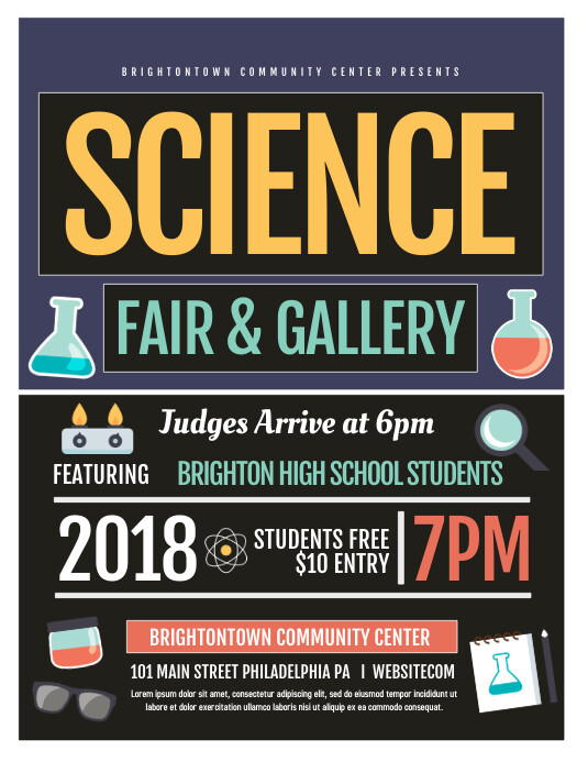 science fair Template PosterMyWall