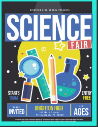 Science Style Flyer Science Fair Flyer Template | PosterMyWall
