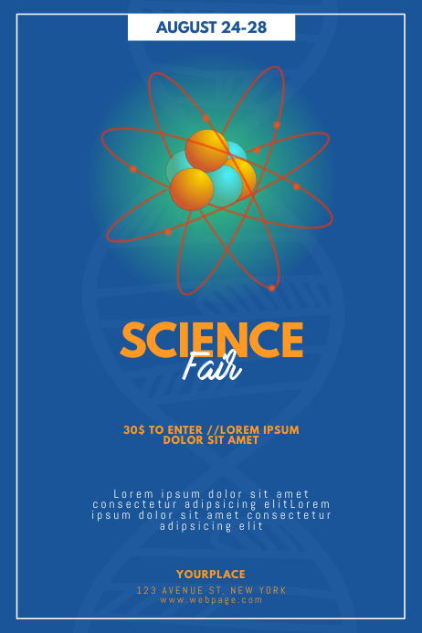 Science Flyer Frame Science Fair Expo Flyer Template | PosterMyWall