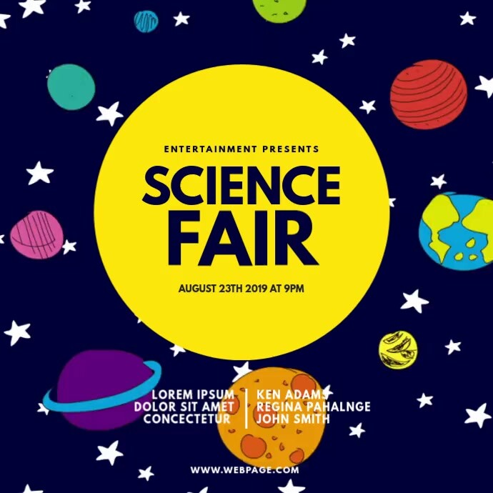 Copy of Science Fair Expo Video Design Template | PosterMyWall
