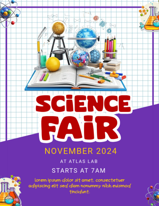 Science Fair Flyer (us Letter) template