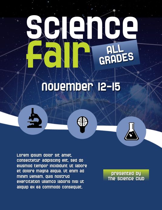 Science Fair Flyer Template | PosterMyWall